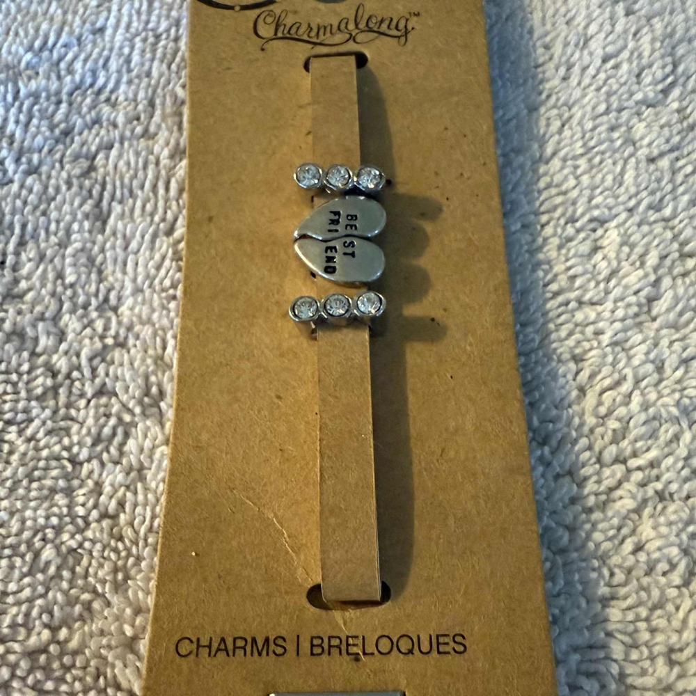 Charmalong Silver Best Friends Charm